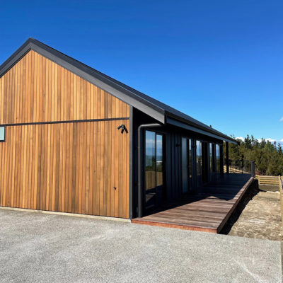 Engineered retaining walls and architectural design house build at Kaiteriteri